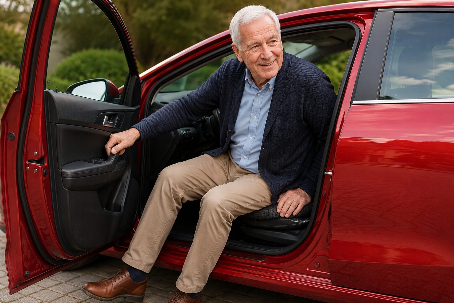 Drehkissen für Senioren im Auto: Komfortables Ein- & Aussteigen
