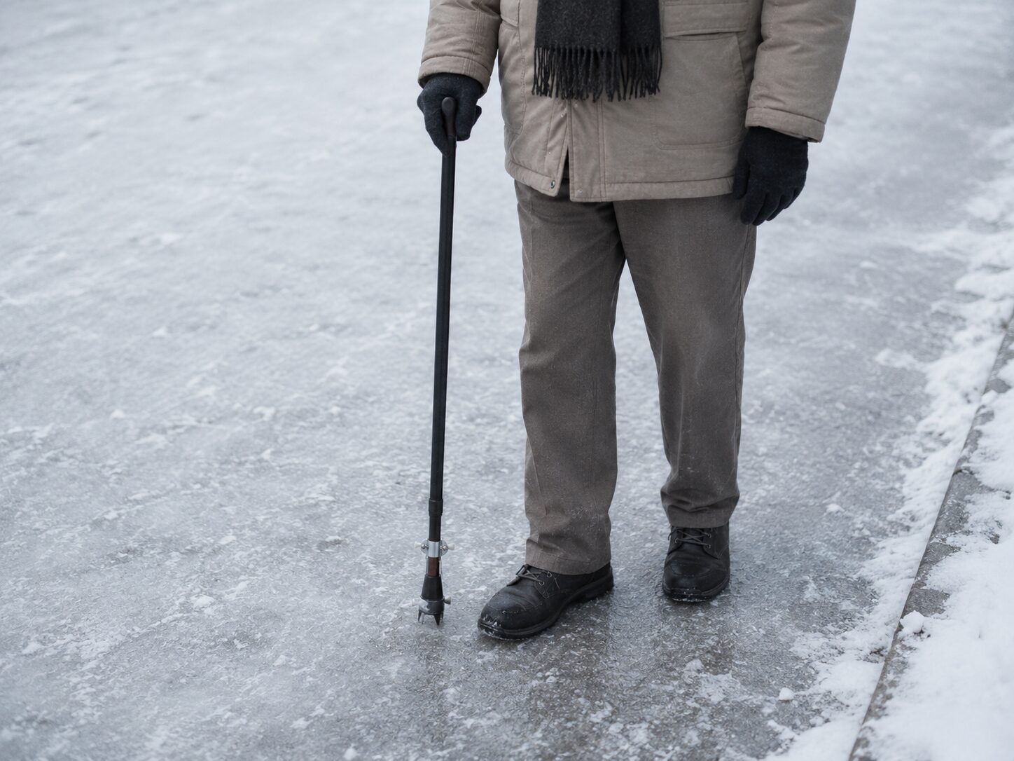 Eiskrallen für Gehstock Senioren Hilfsmittel