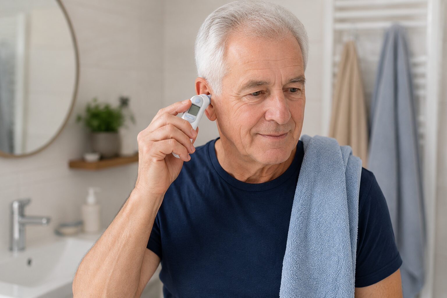 Digitale Fieberthermometer fuer Senioren: Kontakt-, Ohr- und Stirnthermometer mit grosser Anzeige